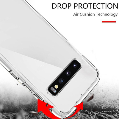 Ốp lưng chống sốc cho Samsung Galaxy S24 Ultra , S23 Ultra ,  S22 Ultra , S25 Ultra , Note 10 Plus hiệu Likgus Crashproof mặt lưng cường lực viền dẻo chống ố vàng - Hàng nhập Khẩu