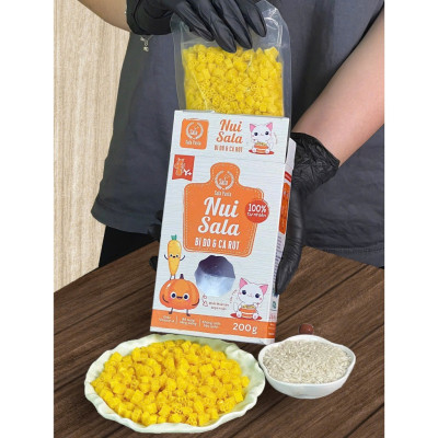 Nui Hữu Cơ Bí Đỏ Cà Rốt Ăn Dặm Cho Bé Tốt Cho Mắt Giàu Vi Chất Cho Bé Cầm Nắm Hộp 200gr