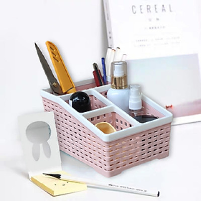 Khay đựng mỹ phẩm nhiều ngăn - khay đựng bút đồ văn phòng kiểu dáng hàn quốc đẹp tiện lợi