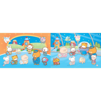 Sách - Dán Hình Capy - Tặng Kèm Phòng Sticker 3D - Combo 4 Cuốn - Minh Thắng