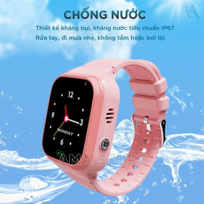 Đồng hồ Thông minh Gọi Video Call Chống nước Định vị Chính xác Model LT36 có 3 màu Đen Hồng Xanh Hàng chính hãng