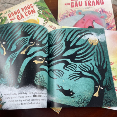 (Minh hoạ màu) COMBO KHU RỪNG CẢM XÚC (5 Cuốn): Hạnh phúc như Gà Con, Giận dữ như Sư Tử, Sợ sệt như Sói Xám, Nhút nhát như Gấu Trắng, Ích kỉ như Đười Ươi – Giulia Pesavento, Susy Zanella - Kim Ngọc dịch - Nxb Kim Đồng 