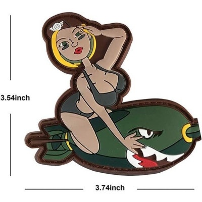 Patch_miếng dán PVC nữ chiến binh bikini