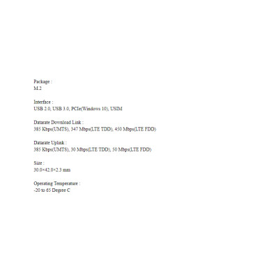 Card WWAN 4G Dell DW5820e (Fibocom Model: L850-GL) dùng cho laptop dell Precision 3541, 3551, 3561, Latitude 5500, 5501, 5401, 5400, 3301, 3500, 5310, 3510, 5511 - Card LTE WWAN DW5820e cho Laptop Dell - Hàng chính hãng