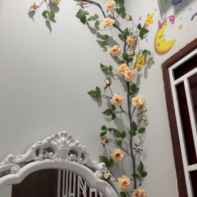 Dây leo hoa hồng giả - Nhiều màu sắc - Hàng cao cấp - Cây giả, hoa lụa Decor trang trí nhà cửa