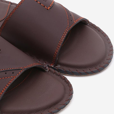 Dép nam Huy Hoàng màu 1 quai màu nâu HT7777