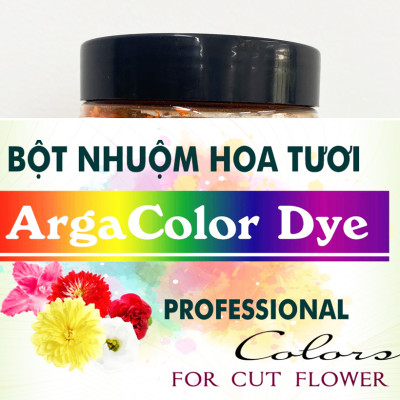 Thuốc Bột Nhuộm Hoa Tươi  màu thực phẩm Ấn Độ (Combo 3 hộp tùy màu) giúp đổi màu hoa cắt cành (1 hủ pha 12L nước màu)