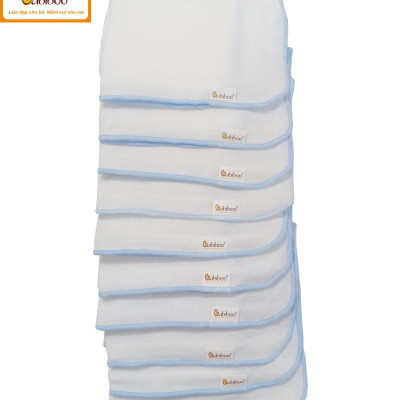 Khăn sữa cho bé Babiboo khăn gạc Nhật 4 lớp set 10/cái - BK02