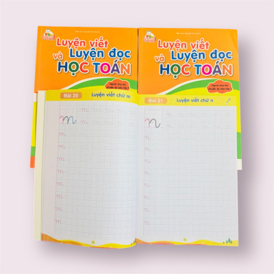 Sách- Luyện viết Luyện Đọc và Học toán dành cho trẻ 4-6 tuổi (Giúp bé tự tin vào lớp 1)