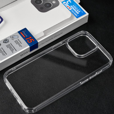 Ốp Lưng Trong Suốt IPHONE 15 Pro/ 15 Pro Max WIWU TPP-109 Chống Sốc 4 Góc, Mặt Lưng Chống Ố Vàng, Hạn Chế Bám Vân Tay - Hàng Chính Hãng