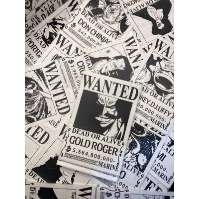 100 Poster Truy Nã One Piece KINGFIGURE Mô hình One Piece Cao Cấp, Figure Mô Hình Anmie One Piece Luffy