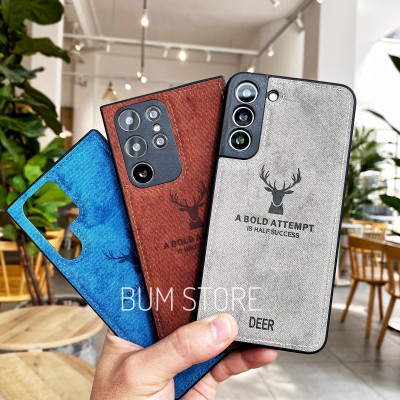 Ốp Lưng Vải Deer Cho Samsung Galaxy  S24 Ultra / S23 Ultra / S23 PLus / S22 Ultra / S22 Plus / S21 Ultra / S21 Plus