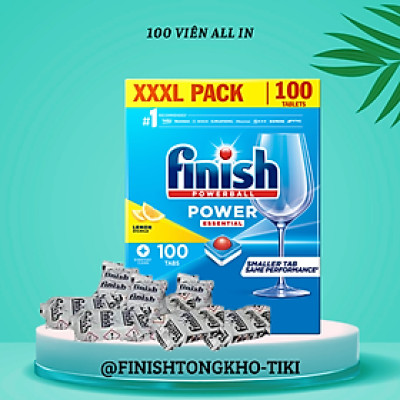 Viên rửa chén bát Finish All In One 100 viên 