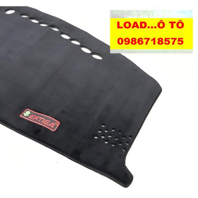 Thảm Chống Nắng Taplo Xe Suzuki Ertiga 2022-2019 Da Carbon, Nhung Lông Cừu Cao Cấp