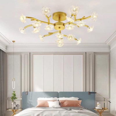 Đèn chùm, Đèn trần,đèn tô điểm phòng tiếp đón khách  tay đèn  D982/18 DT