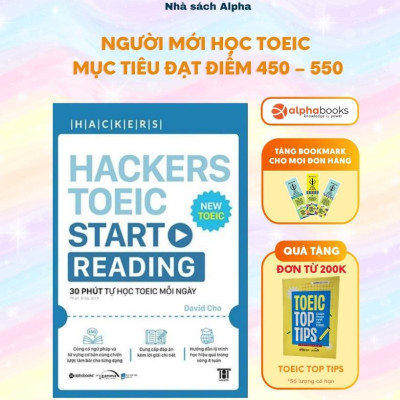 Sách Hackers Toeic Start Reading - Alphabooks - BẢN QUYỀN