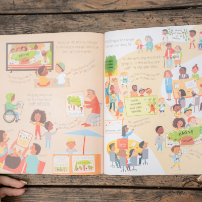 Sách Bách khoa tri thức - Chúng ta có thể bảo vệ Trái Đất (Bảo vệ cây xanh, gấu Bắc Cực, loài ong) - Đinh Tị Books