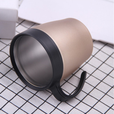 Cốc Cafe Giữ Nhiệt 330ml Chất Liệu Inox 304 Có Tay Cầm Tặng Kèm Thìa - Shop Gold