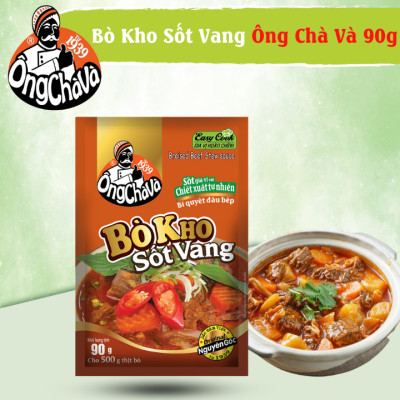 Combo 5 Gói Bò Kho Sốt Vang Ông Chà Và 90gr (Braised Beef Stew Sauce)