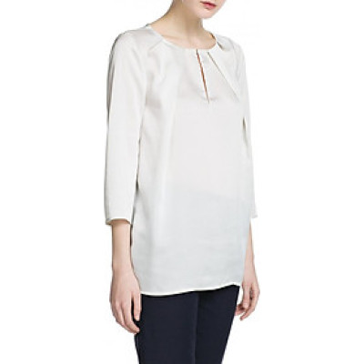 Áo Kiểu Nữ Cổ Tròn Tay Lỡ Mango 23050007 - Mã Màu 10