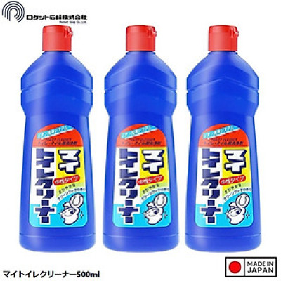 Combo 3 Chai Nước Tẩy Rửa Nhà Vệ Sinh Không Mùi Rocket Soap 500ml x 3