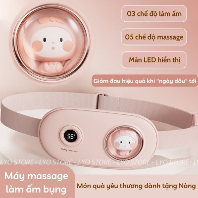 Đai chườm nóng sưởi ấm có chức năng massage - Giảm đau bụng kinh nguyệt