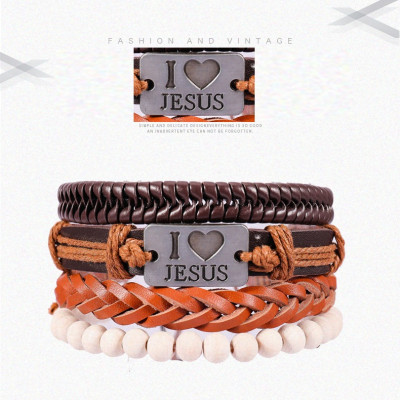 Combo vòng đeo tay Phong cách Euro Vintage, chủ đề Tình yêu thiên chúa, cá tính và nổi bật.