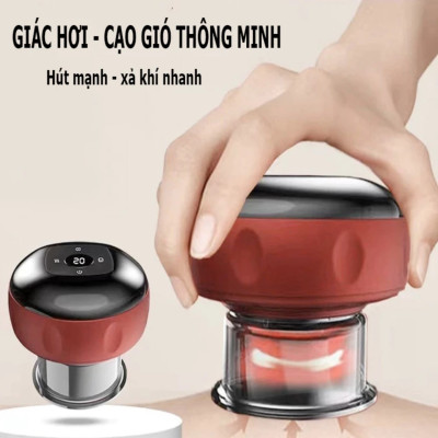Hàng Nhật: Máy Giác Hơi Điện Cầm Tay 6 Chế Độ - Massage Giảm Đau, Cạo Gió Tại Nhà Hiêu Qủa