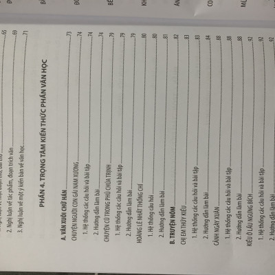 Trọng tâm kiến thức luyện thi vào 10 môn ngữ văn