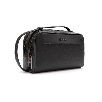 Clutch cầm tay Gence da bò vân Togo khóa vân tay RB10