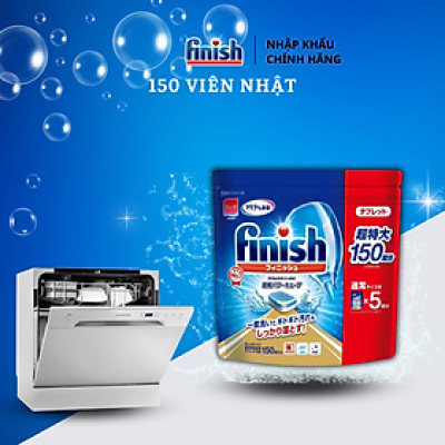 Viên rửa bát Finish All in one 100 viên hương  chanh