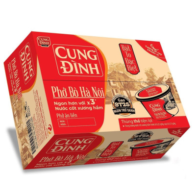 Thùng 12 Hộp Phở Bò Hà Nội Cung Đình