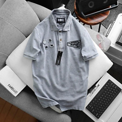 Áo thun polo D.I.E.S.E.L wash acid_chiến thuật_dã ngoại