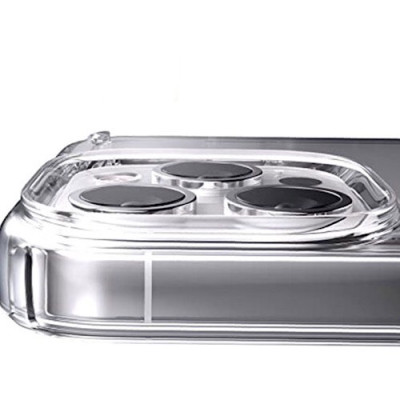 Ốp lưng cho iPhone 14 Pro Max hiệu Likgus Clear Air Shock trong suốt (Không ố màu) - Hàng nhập khẩu