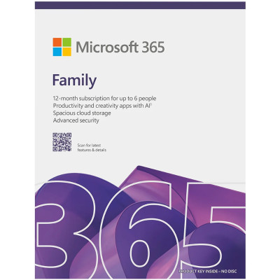 Phần mềm Microsoft 365 Family | 6 Users | 1TB/User | 365 ngày – Hàng chính hãng