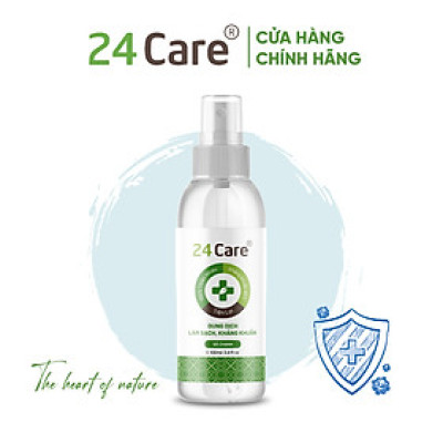 Xịt sát khuẩn Sả Chanh 24Care