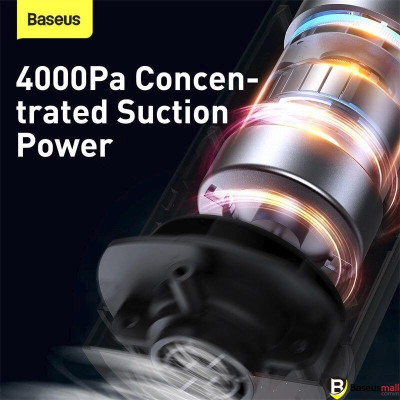 Máy hút bụi ô tô Baseus A1 Blue Sky Black - Hàng chính hãng