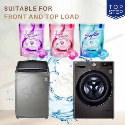 Viên giặt xả Top Step hương Lavender nồng nàn gói 33 viên (462g)
