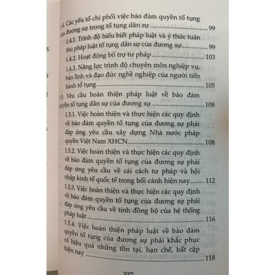 Sách Bảo Đảm Quyền Tố Tụng Dân Sự Của Đương Sự Xuất Bản Năm 2023