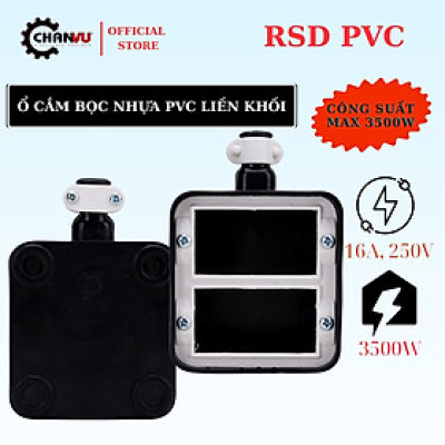 Ổ cắm điện không dây bọc nhựa PVC liền khối SUNTECH, 4 ổ cắm, Công suất 3600W, nhập khẩu Thái Lan