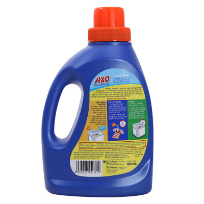 Nước Tẩy Quần Áo Màu Axo Xanh Dương Hương Tươi Mát Chai 800ml