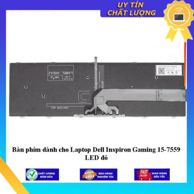 Bàn phím dùng cho Laptop Dell Inspiron Gaming 15-7559 LED đỏ - Hàng Nhập Khẩu New Seal