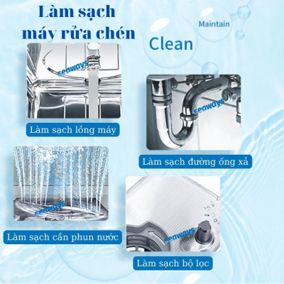 Chai nước vệ sinh máy rửa chén Seaways - 250ml