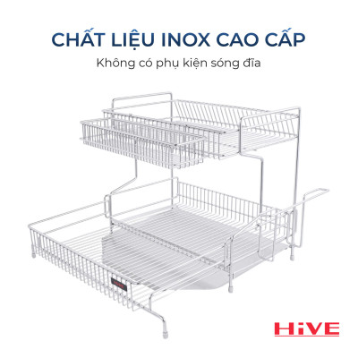 GIÁ ÚP CHÉN BÁT HiVE NEW 2 TẦNG INOX