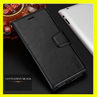 Bao da dạng ví cho SamSung Galaxy A73 hiệu Hanman, DaDa có quai cài có ngăn để thẻ ATM và để tiền, bao da may viền - Hàng nhập khẩu