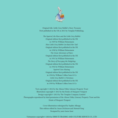 Sách - Cô Thỏ Xám Nhỏ Ở Miền Thôn Dã - Lòng Yêu Thương Và Sự Dũng Cảm - Bìa Cứng