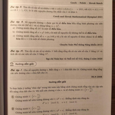 Sách - Một Số Chủ Đề Số Học Hướng Tới Kỳ Thi HSG và Chuyên Toán