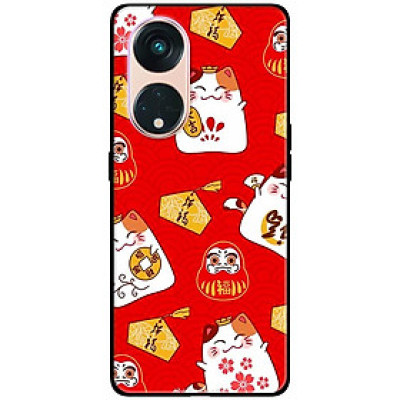 Ốp lưng dành cho Oppo Reno 8T 4G - Reno 8T 5G - Reno 10 5G - Reno 10 Pro 5G - Họa Tiết Mèo Đỏ - Hàng Chính Hãng