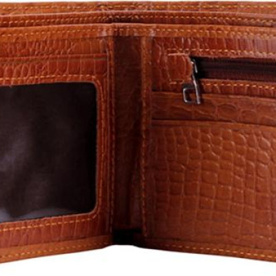 Ví Nam Vân Cá Sấu Huy Hoàng HT2110 (12.5 x 10 cm) - Da Bò