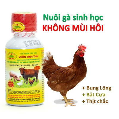 Chế phẩm sinh học VƯỜN SINH THÁI chăn nuôi Vỗ Béo không Mùi Hôi - Vật nuôi chắc thịt lớn nhanh ít bệnh dịch - Thức ăn bổ sung cho lợn gà chó mèo chim